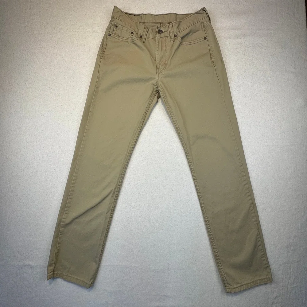 Levi's 511 Slim Fit‎ Pants Mens 29x32 Khaki Tan Twill Chino